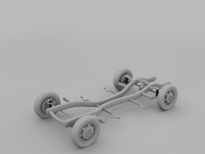 mercedes benz 190sl chassis rev Modello 3D