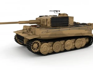 panzer tiger tank late 1944 v1 3D Model