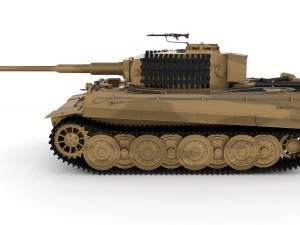 panzer tiger tank late 1944 v1 3D Model