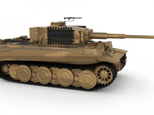 panzer tiger tank late 1944 v1 3D Model