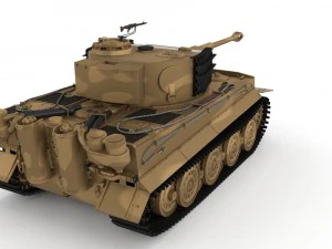 panzer tiger tank late 1944 v1 3D Model