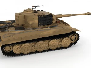 panzer tiger tank late 1944 v1 3D Model