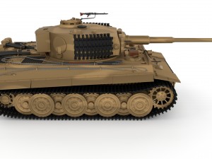 panzer tiger tank late 1944 v1 Modèle 3D