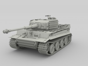 panzer tiger tank late 1944 v1 Modèle 3D