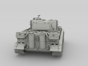 panzer tiger tank late 1944 v1 Modèle 3D