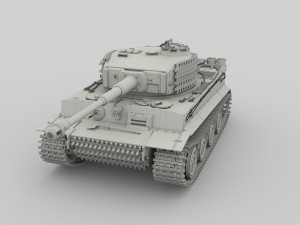 panzer tiger tank late 1944 v1 Modèle 3D