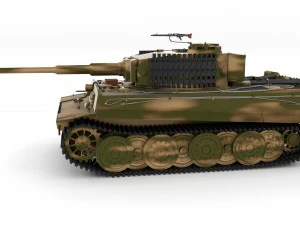 panzer tiger tank late 1944 v2 3D Model