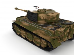 panzer tiger tank late 1944 v2 Modelo 3D