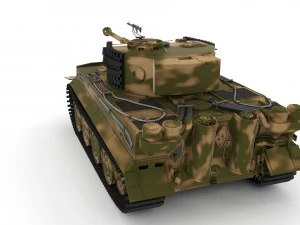 panzer tiger tank late 1944 v2 3D Model