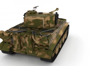 panzer tiger tank late 1944 v2 3D Model