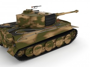 panzer tiger tank late 1944 v2 Modelo 3D