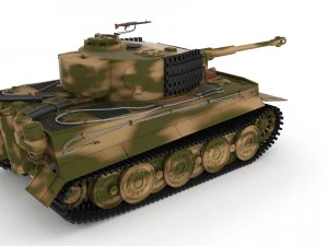 panzer tiger tank late 1944 v2 3D Model