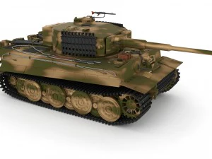 panzer tiger tank late 1944 v2 3D Model
