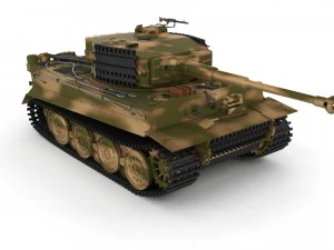 panzer tiger tank late 1944 v2 3D Model