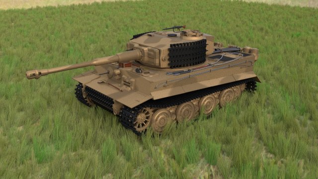 panzer tiger tank late 1944 hdri v1 3D 模型 .c4d .max .obj .3ds .fbx .stl .blend 