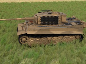 panzer tiger tank late 1944 hdri v1 3D 模型
