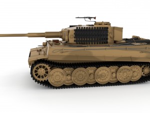 panzer tiger tank late 1944 hdri v1 3D 模型