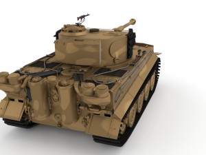 panzer tiger tank late 1944 hdri v1 3D 模型