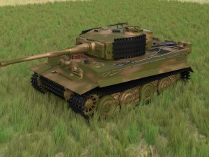 panzer tiger tank late 1944 hdri v2 3D मॉडल
