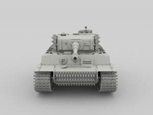 panzer tiger tank clay 3D 모델