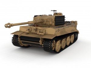 fully built panzer tiger tank late 1944 v1 Modelo 3D