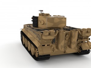 fully built panzer tiger tank late 1944 v1 Modelo 3D