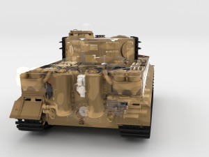 fully built panzer tiger tank late 1944 v1 Modelo 3D