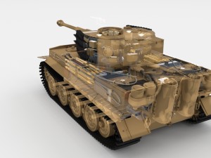 fully built panzer tiger tank late 1944 v1 Modelo 3D