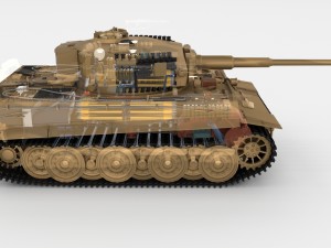 fully built panzer tiger tank late 1944 v1 Modelo 3D