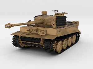 fully built panzer tiger tank late 1944 v1 Modelo 3D