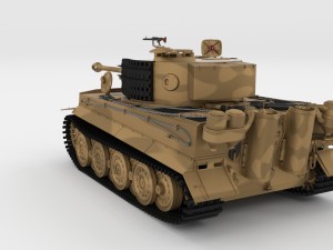 fully built panzer tiger tank late 1944 v1 Modelo 3D