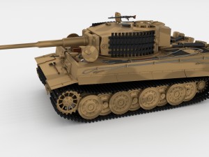 fully built panzer tiger tank late 1944 v1 Modelo 3D