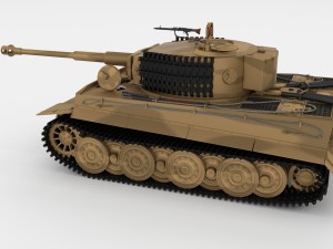 fully built panzer tiger tank late 1944 v1 Modelo 3D