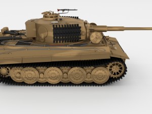 fully built panzer tiger tank late 1944 v1 Modelo 3D