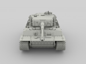 fully built panzer tiger tank late 1944 v1 Modelo 3D