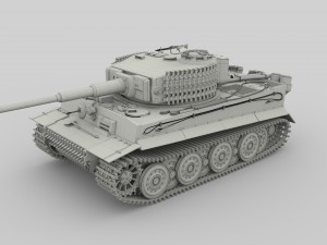 fully built panzer tiger tank late 1944 v1 Modelo 3D