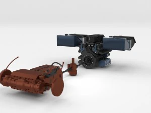 fully built panzer tiger tank late 1944 hdri v1 3D Model