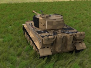 fully built panzer tiger tank late 1944 hdri v1 Modelo 3D