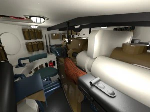 panzer tiger tank late 1944 v1 with interior 3D Model