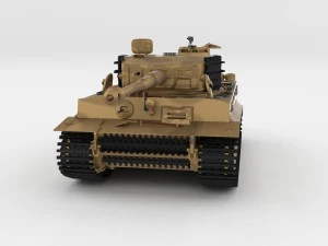 panzer tiger tank late 1944 v1 with interior 3D Model