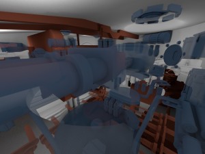 panzer tiger tank late 1944 clay with interior 3D Model