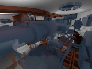 panzer tiger tank late 1944 clay with interior 3D Model