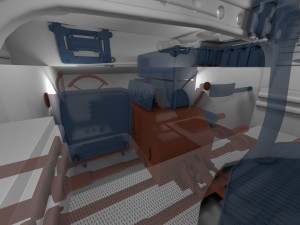 panzer tiger tank late 1944 clay with interior 3D Model