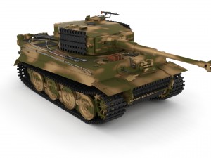 fully built panzer tiger tank late 1944 v2 3Dモデル