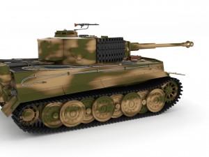 fully built panzer tiger tank late 1944 v2 3Dモデル