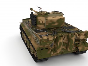 fully built panzer tiger tank late 1944 v2 3Dモデル