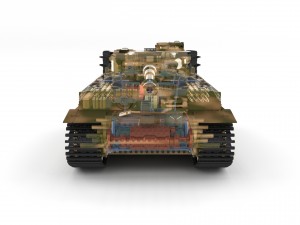 fully built panzer tiger tank late 1944 v2 3Dモデル