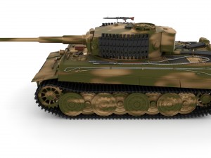 fully built panzer tiger tank late 1944 v2 3Dモデル