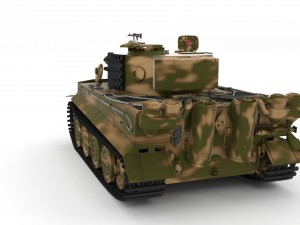 fully built panzer tiger tank late 1944 v2 3Dモデル