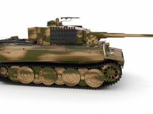 fully built panzer tiger tank late 1944 v2 3Dモデル